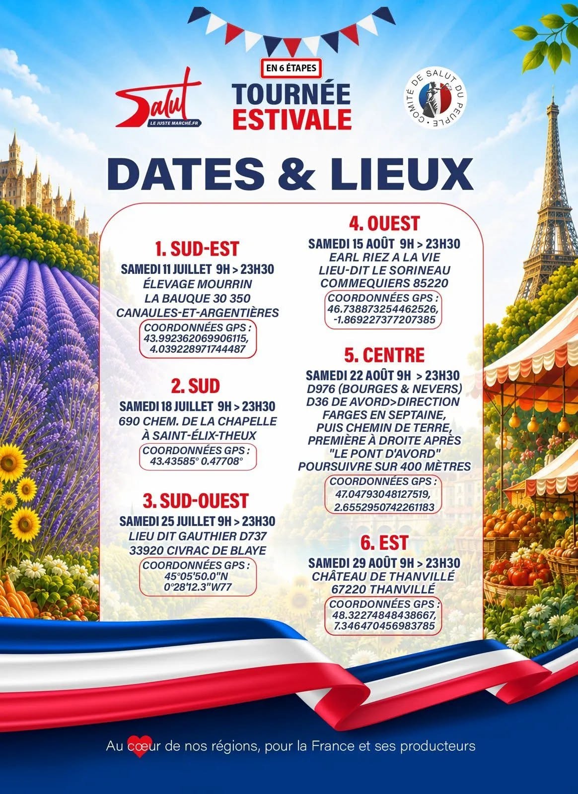 dates et lieux de la conférence